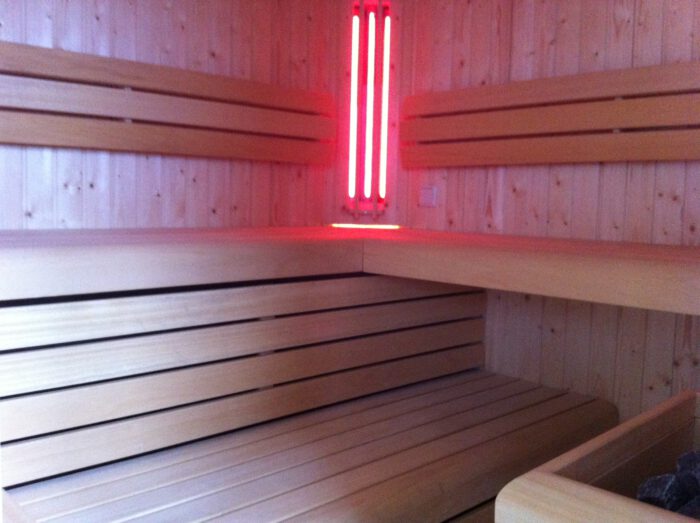 Sauna met infrarood combinatie