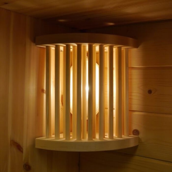 sauna hoeklamp